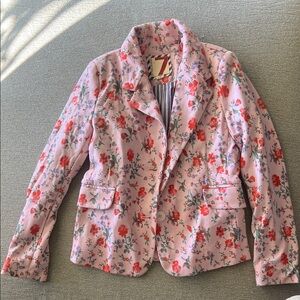 Floral Pink Girl's Blazer
